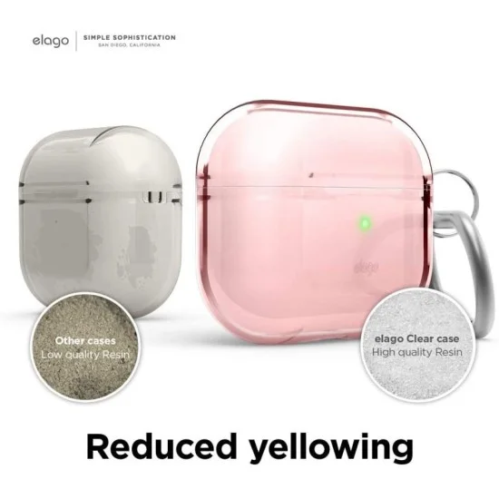 Elago Clear Protective Case For Apple Airpods 3 - Pink